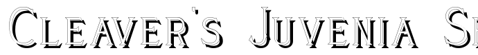предпросмотр шрифта Cleaver's Juvenia Shadowed