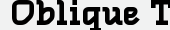 шрифт Oblique TextBold
