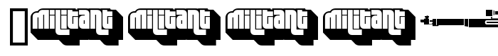 предпросмотр шрифта Military Dingbats