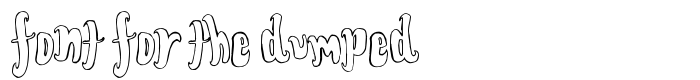 шрифт Font for the dumped