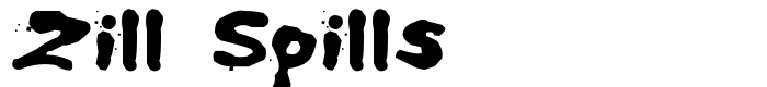 шрифт Zill Spills