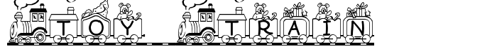 предпросмотр шрифта Toy Train