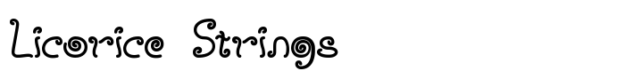 шрифт Licorice Strings