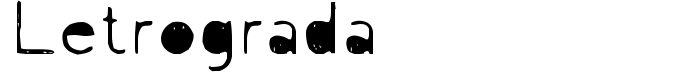 шрифт Letrograda