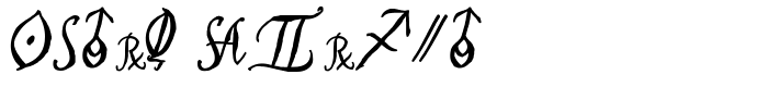 шрифт Astro Script
