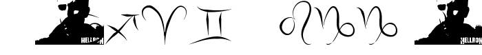 шрифт Zodiac Hellron