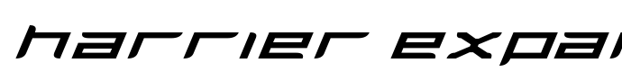 предпросмотр шрифта Harrier Expanded Italic