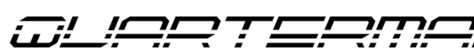 предпросмотр шрифта Quartermain Italic