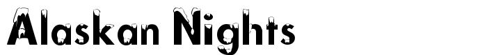 предпросмотр шрифта Alaskan Nights