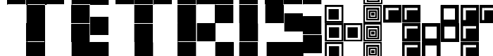 предпросмотр шрифта Tetris Blocks