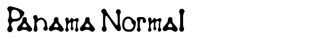 шрифт Panama Normal