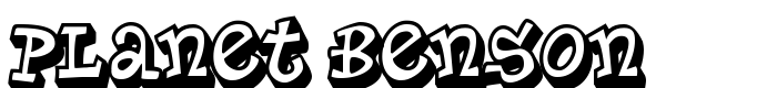 шрифт Planet Benson