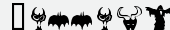 шрифт Holloweenie Bats