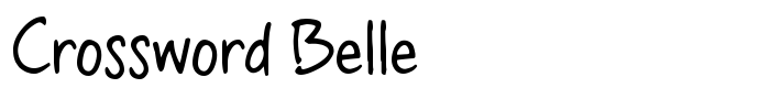 шрифт Crossword Belle