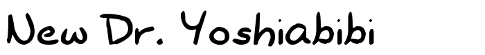 шрифт New Dr. Yoshiabibi