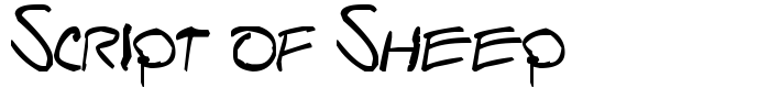шрифт Script of Sheep