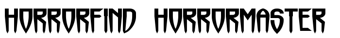 шрифт Horrorfind + Horrormaster