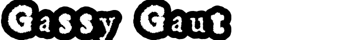 шрифт Gassy Gaut