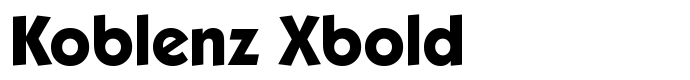 предпросмотр шрифта Koblenz Xbold