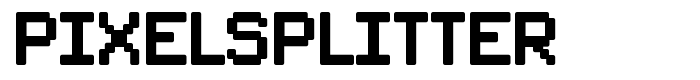 шрифт PixelSplitter