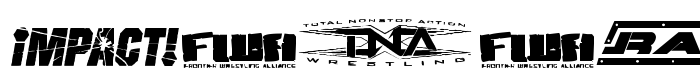предпросмотр шрифта Pro Wrestling Logos