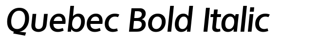 шрифт Quebec Bold Italic