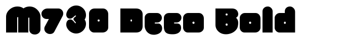 шрифт M730 Deco Bold