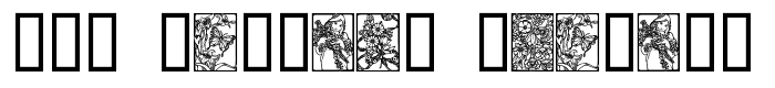 предпросмотр шрифта Art Nouveau Flowers