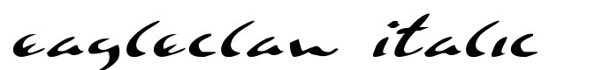 предпросмотр шрифта Eagleclaw Italic