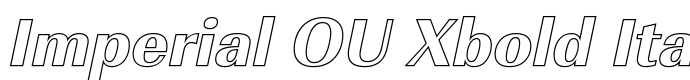 предпросмотр шрифта Imperial OU Xbold Italic