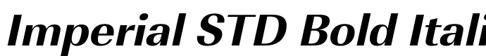 шрифт Imperial STD Bold Italic