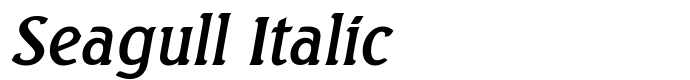предпросмотр шрифта Seagull Italic