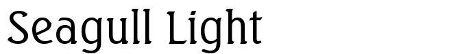 шрифт Seagull Light