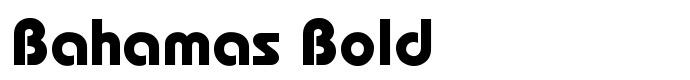 шрифт Bahamas Bold