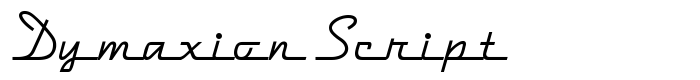 шрифт Dymaxion Script