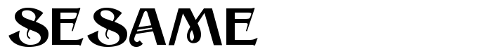 шрифт Sesame