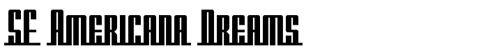 предпросмотр шрифта SF Americana Dreams