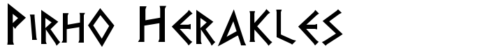 шрифт Pirho Herakles