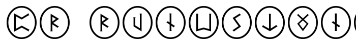 предпросмотр шрифта PR Runestones 2