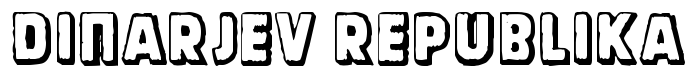шрифт Dinarjev Republika