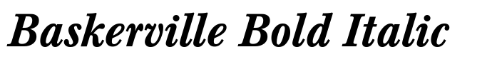предпросмотр шрифта Baskerville Bold Italic