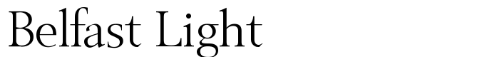 шрифт Belfast Light