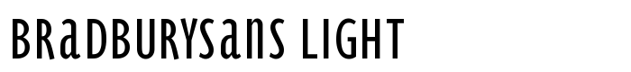 шрифт BradburySans Light