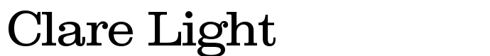 шрифт Clare Light
