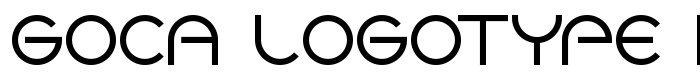 предпросмотр шрифта Goca Logotype Beta