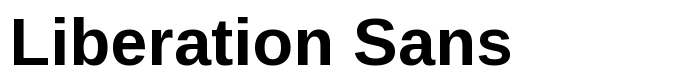 шрифт Liberation Sans