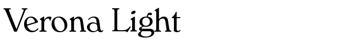 шрифт Verona Light