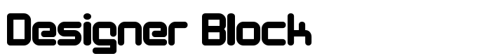шрифт Designer Block