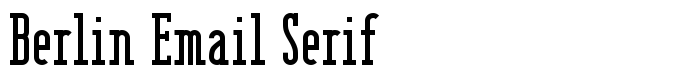 предпросмотр шрифта Berlin Email Serif