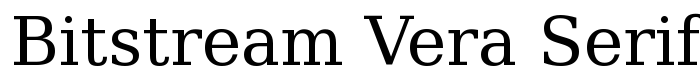 предпросмотр шрифта Bitstream Vera Serif